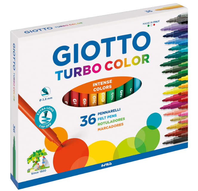 Pennarelli Giotto turbo color confezione da 36