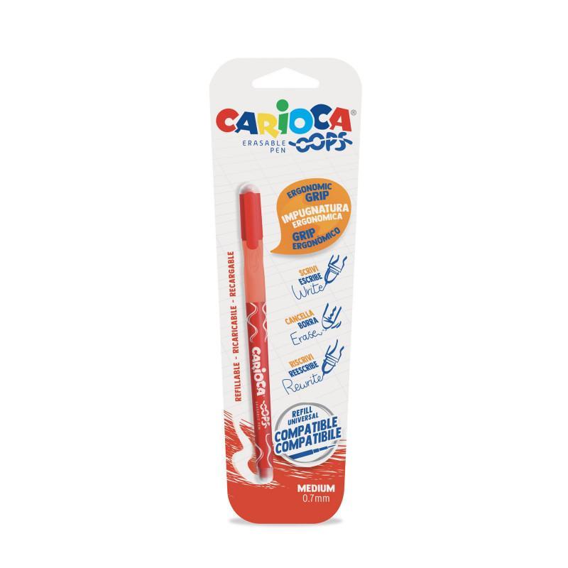 Penna cancellabile Carioca oops rosso 0.7mm