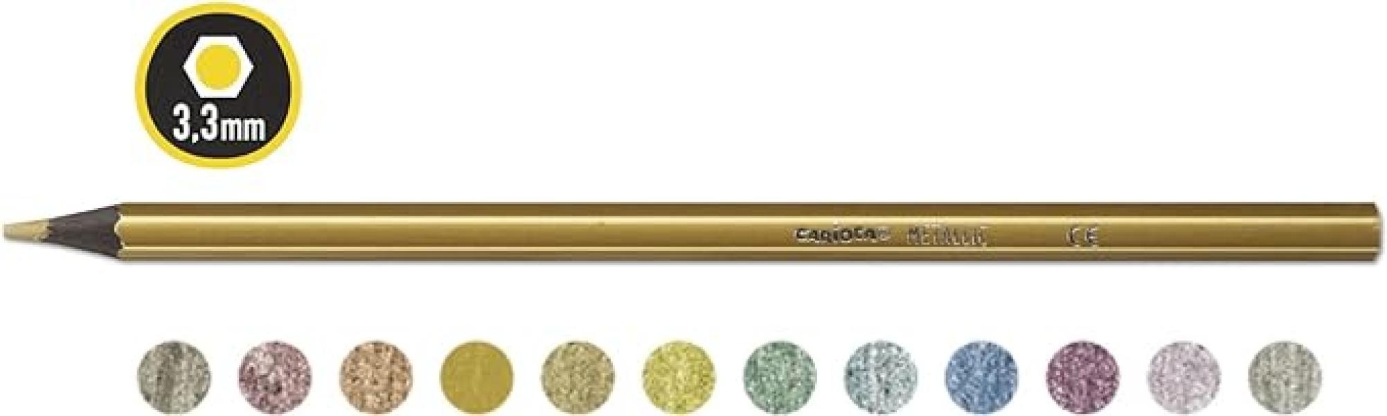 Pastelli Carioca metallic confezione da 12