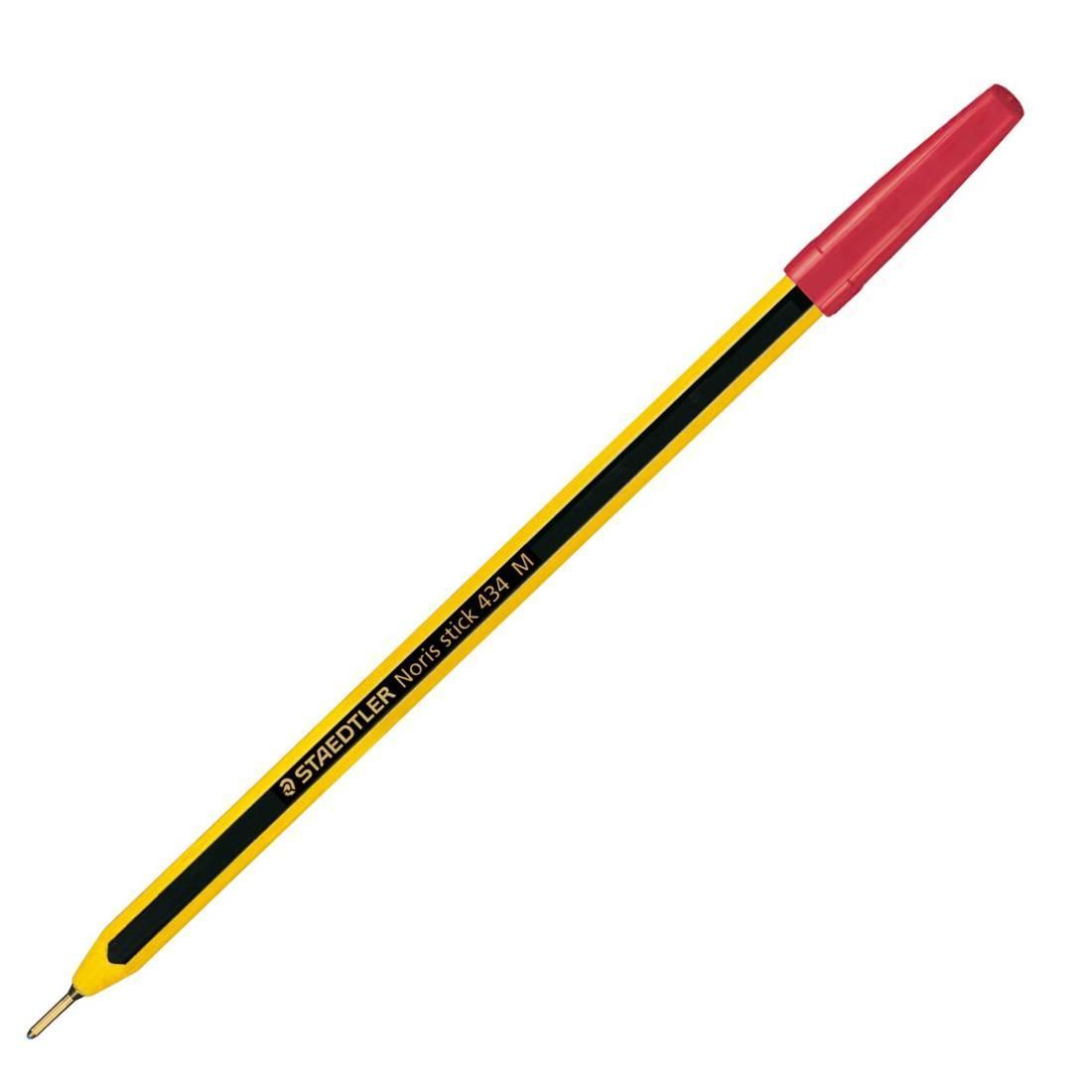 Penna sfera Staedtler Noris Stick 434 M Rosso confezione da 20