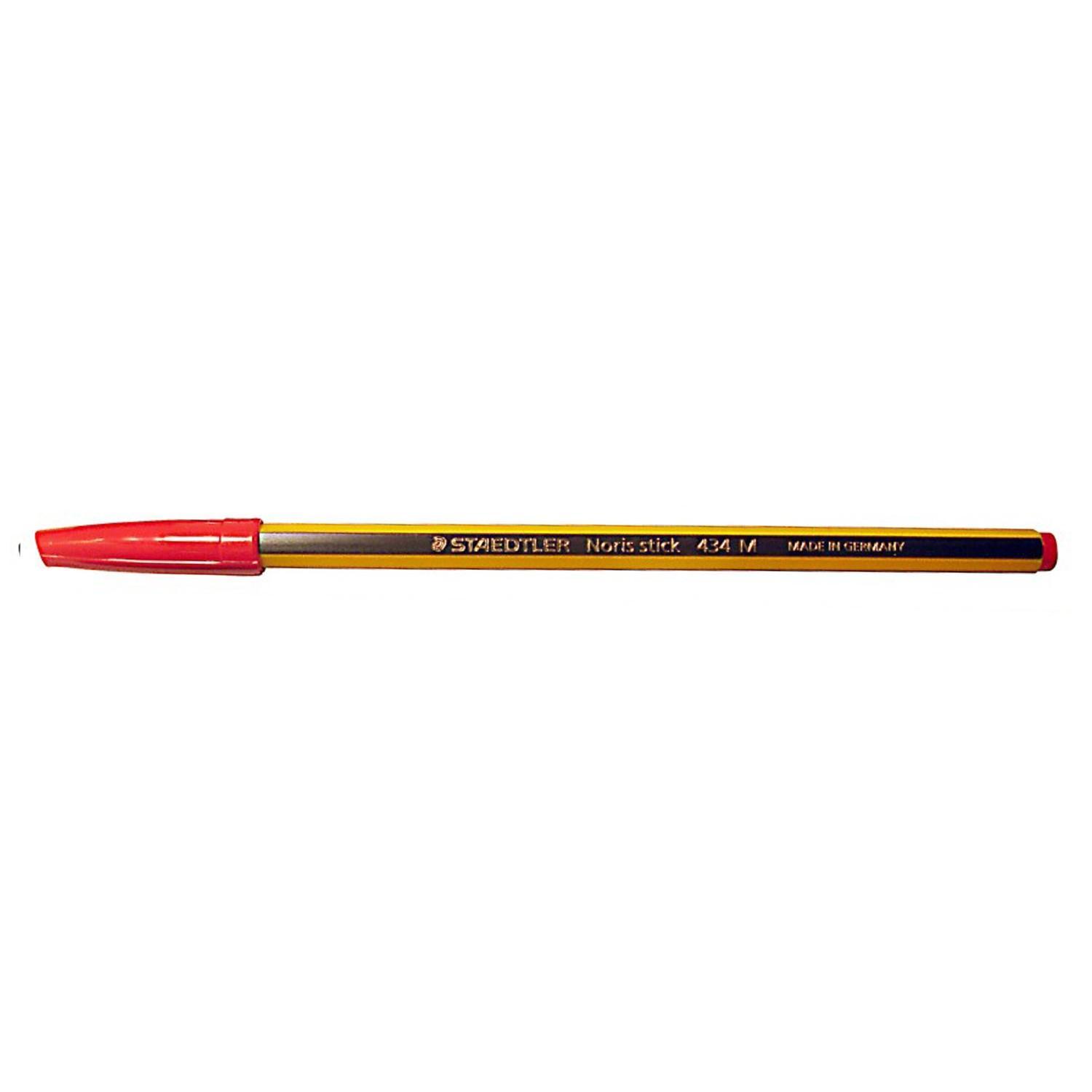 Penna sfera Staedtler Noris Stick 434 M Rosso confezione da 20