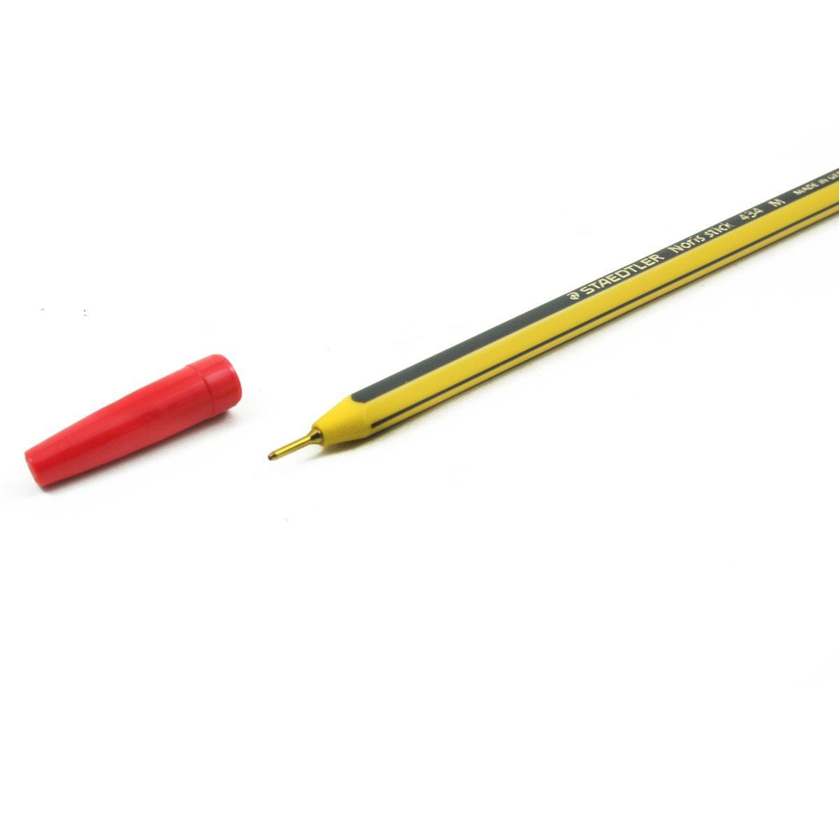 Penna sfera Staedtler Noris Stick 434 M Rosso barattolo da 50