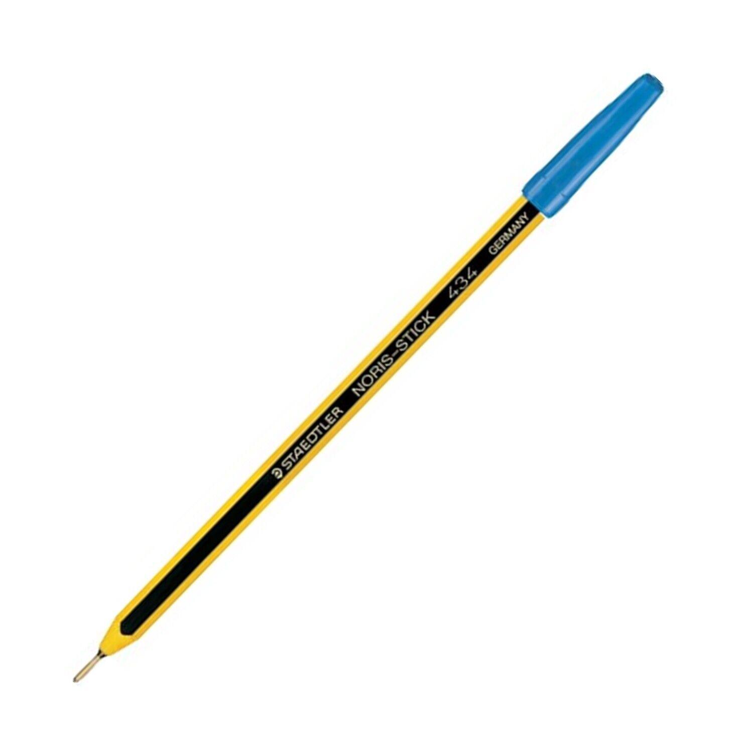Penna sfera Staedtler Noris Stick 434 M Blu barattolo da 50