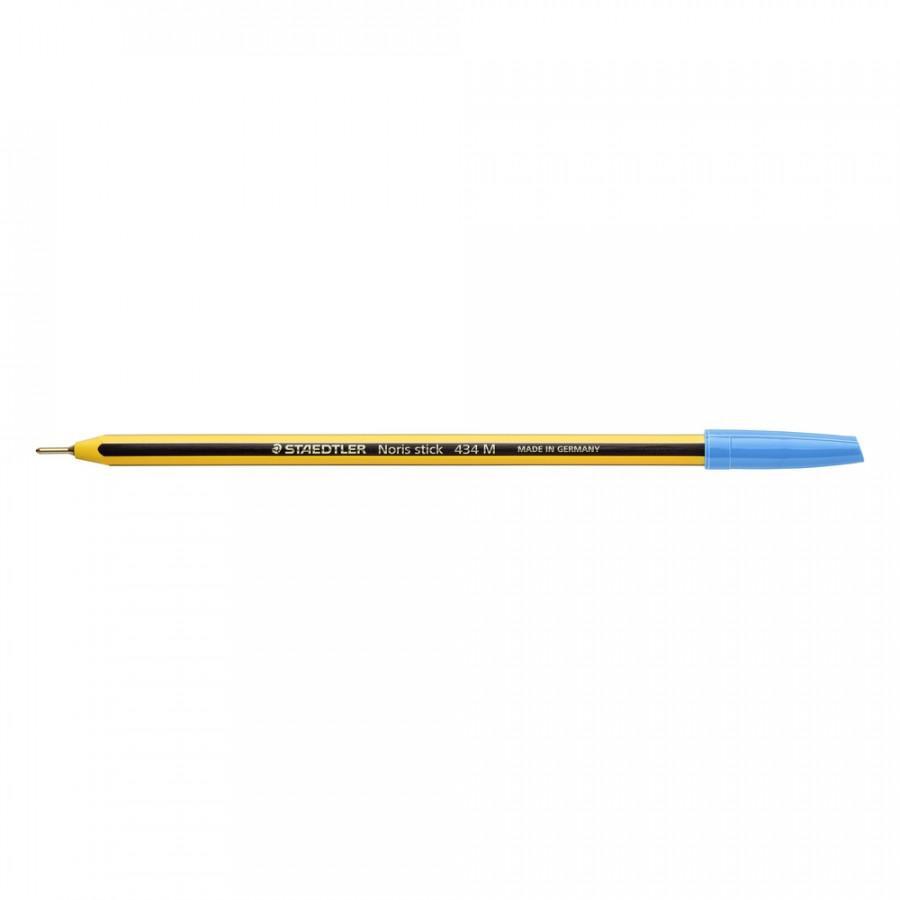 Penna sfera Staedtler Noris Stick 434 M Blu barattolo da 50