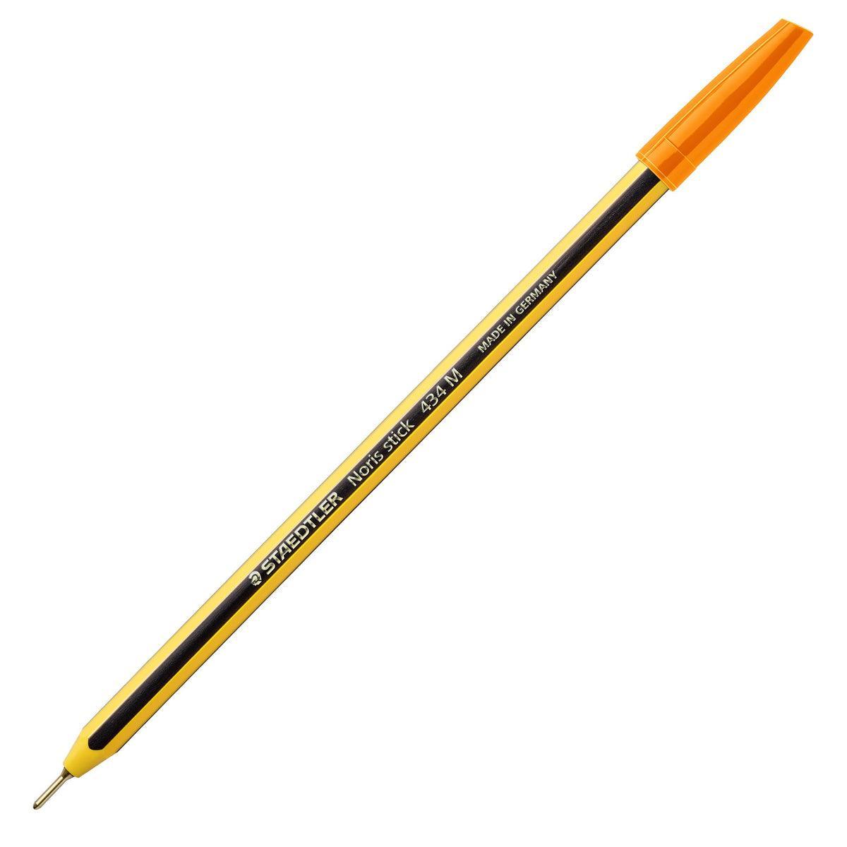 Penna sfera Staedtler Noris Stick 434 M arancione confezione da 10