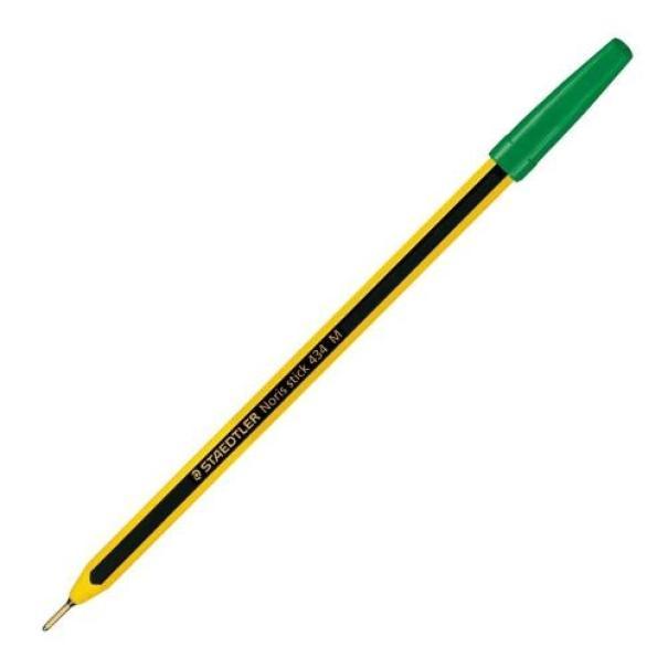 Penna sfera Staedtler Noris Stick 434 M Verde confezione da 20