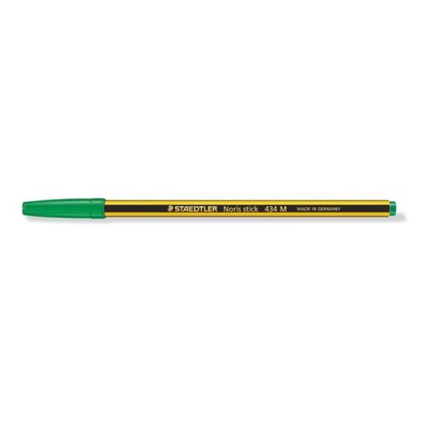 Penna sfera Staedtler Noris Stick 434 M Verde confezione da 20