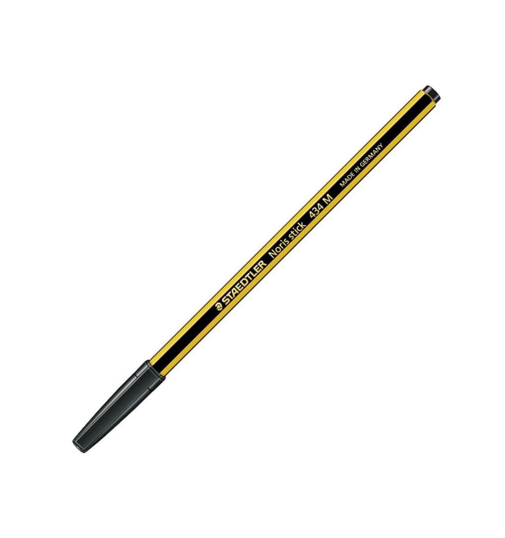 Penna sfera Staedtler Noris Stick 434 M Nero barattolo da 50