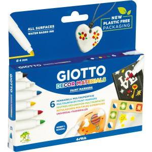 Pennarelli giotto decor materials confezione da 6