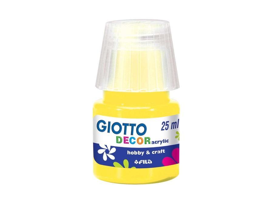 Tempera Giotto decor acrylic giallo primario 25ml confezione da 6