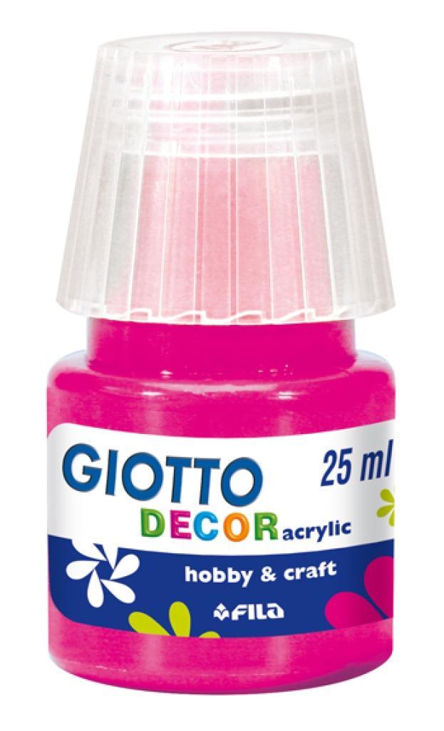 Tempera Giotto decor acrylic magenta 25ml confezione da 6