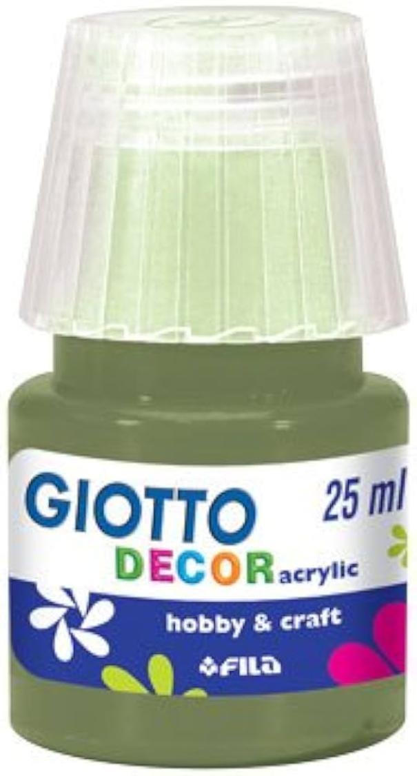 Tempera Giotto decor acrylic verde oliva 25ml confezione da 6