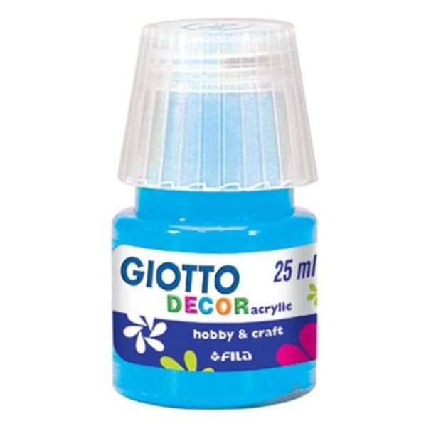 Tempera Giotto decor acrylic ciano 25ml confezione da 6