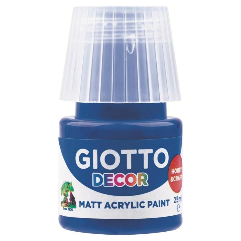 Tempera Giotto decor acrylic blu oltremare 25ml confezione da 6