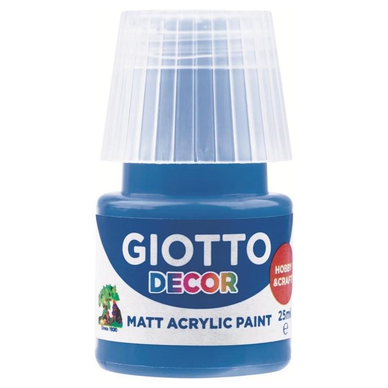 Tempera Giotto decor acrylic azzurro 25ml confezione da 6