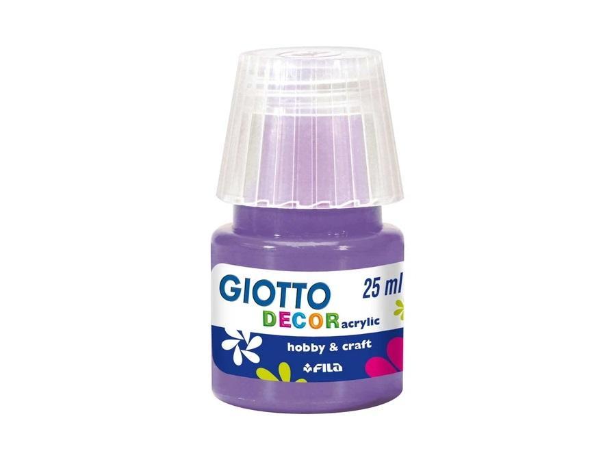 Tempera Giotto decor acrylic violetto 25ml confezione da 6