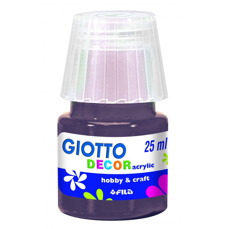 Tempera Giotto decor acrylic seppia 25ml confezione da 6