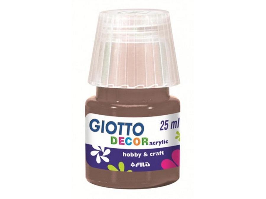 Tempera Giotto decor acrylic terra d'ombra 25ml confezione da 6