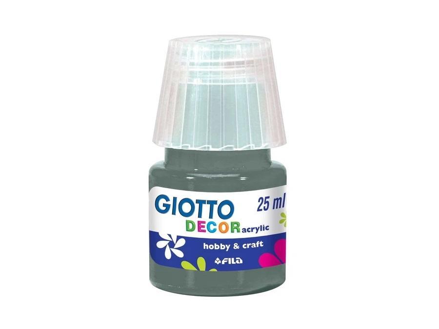 Tempera Giotto decor acrylic grigio 25ml confezione da 6
