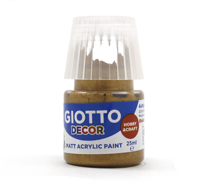 Tempera Giotto decor acrylic oro 25ml confezione da 6