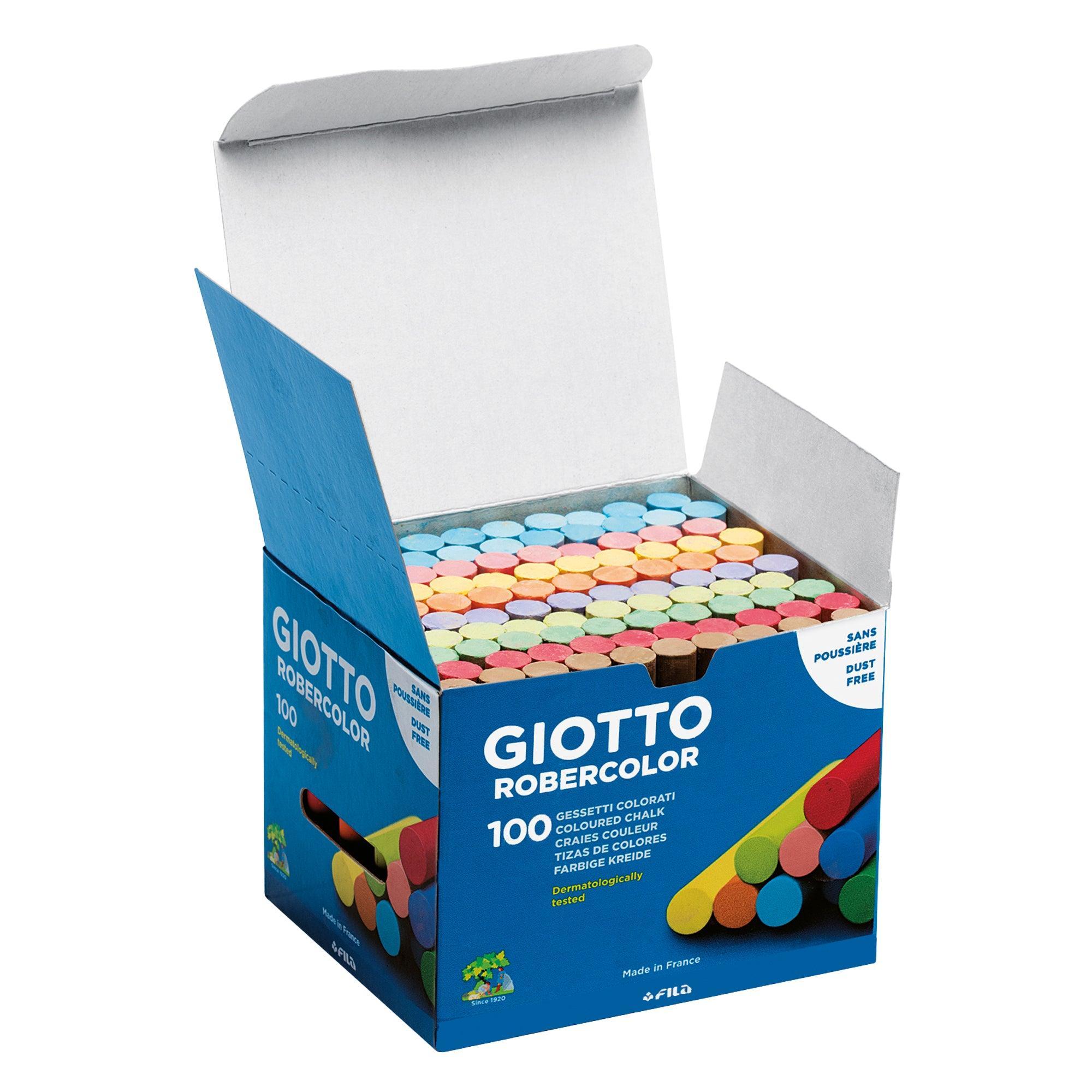 Gessetti colorati Giotto robercolor confezione da 100