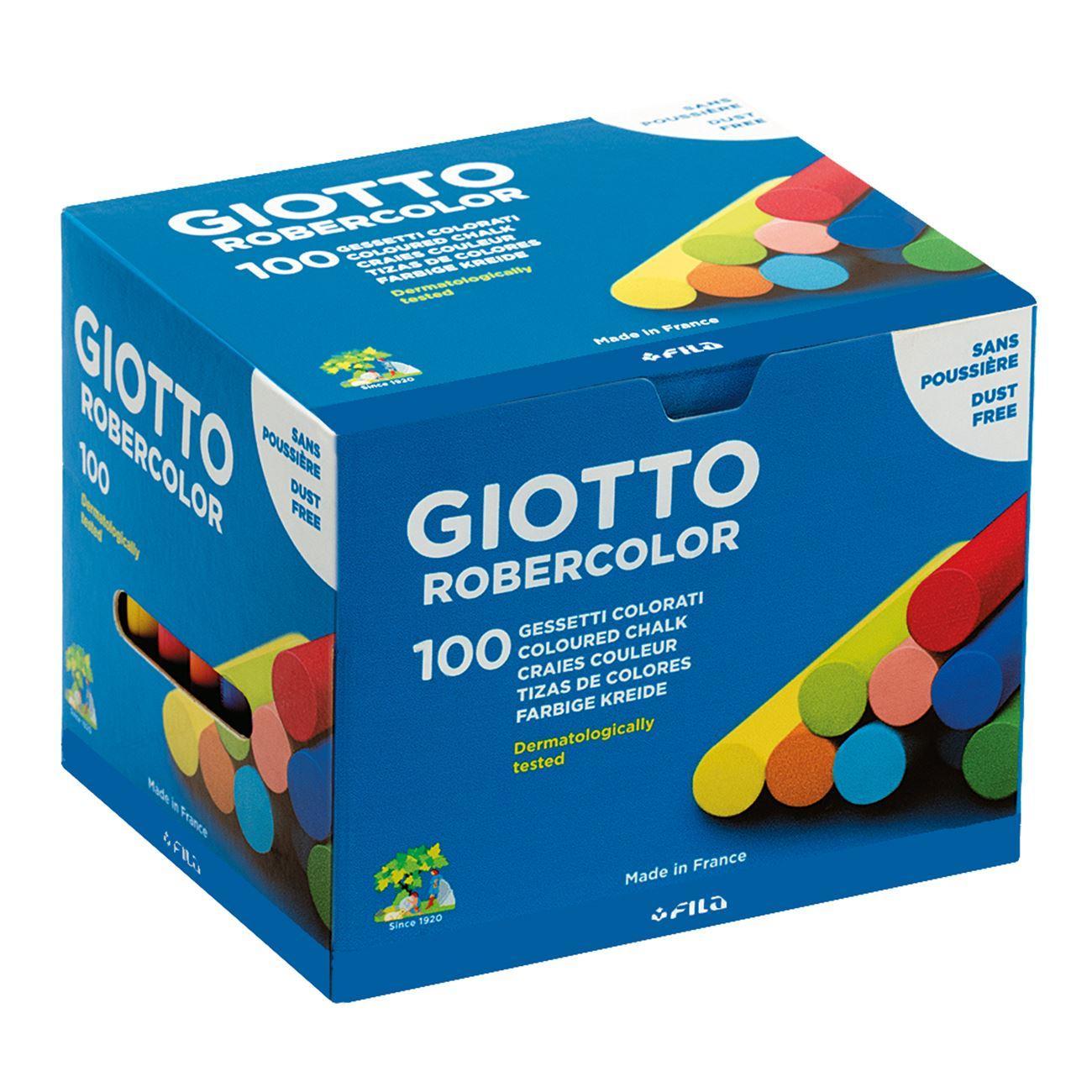 Gessetti colorati Giotto robercolor confezione da 100