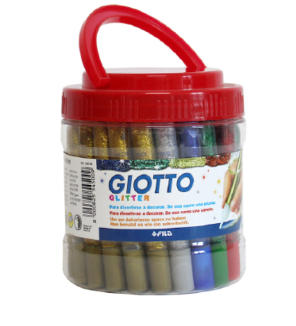 Colla Giotto glitter multicolor 10.5ml confezione da 50