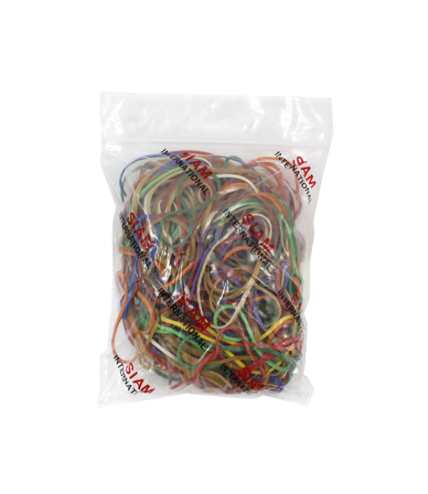 Elastici ad anelli in gomma Siam assortiti bustina da 100 gr
