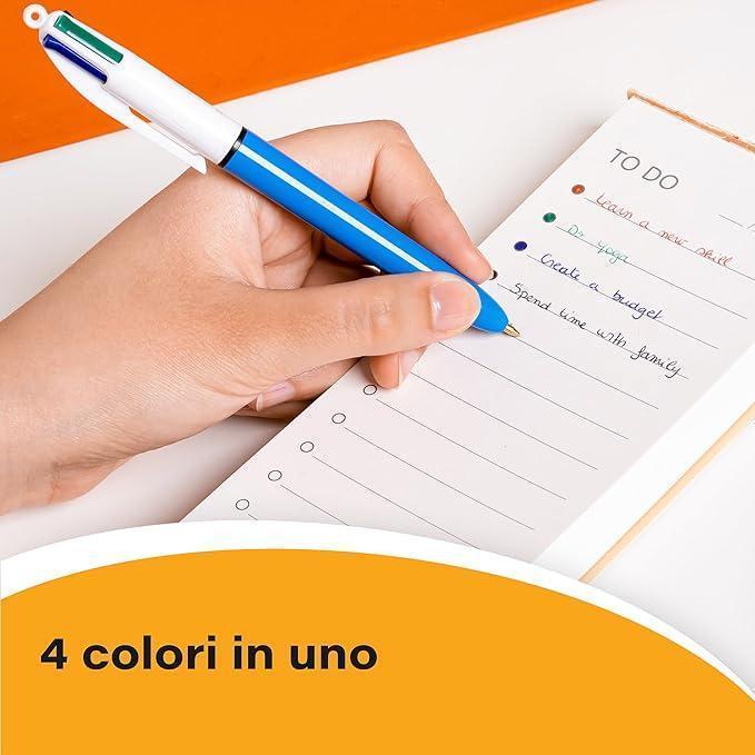 Penna a sfera Bic 4 colori Original 1mm confezione da 36