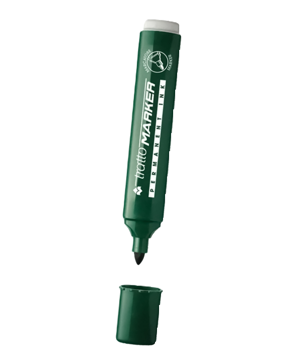 Marcatore Tratto marker verde p.tonda confezione da 12