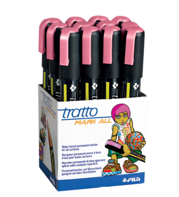 Marcatore Tratto mark all rosa confezione da 12