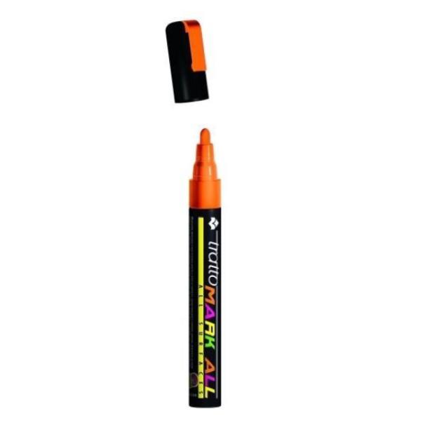 Marcatore Tratto mark all arancione fluo confezione da 12