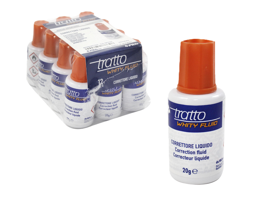 Correttore liquido Tratto Whity Fluid 20gr confezione da 12