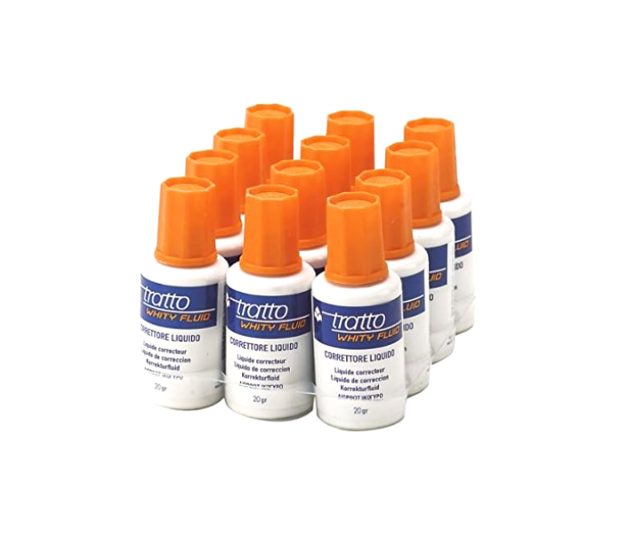 Correttore liquido Tratto Whity Fluid 20gr confezione da 12