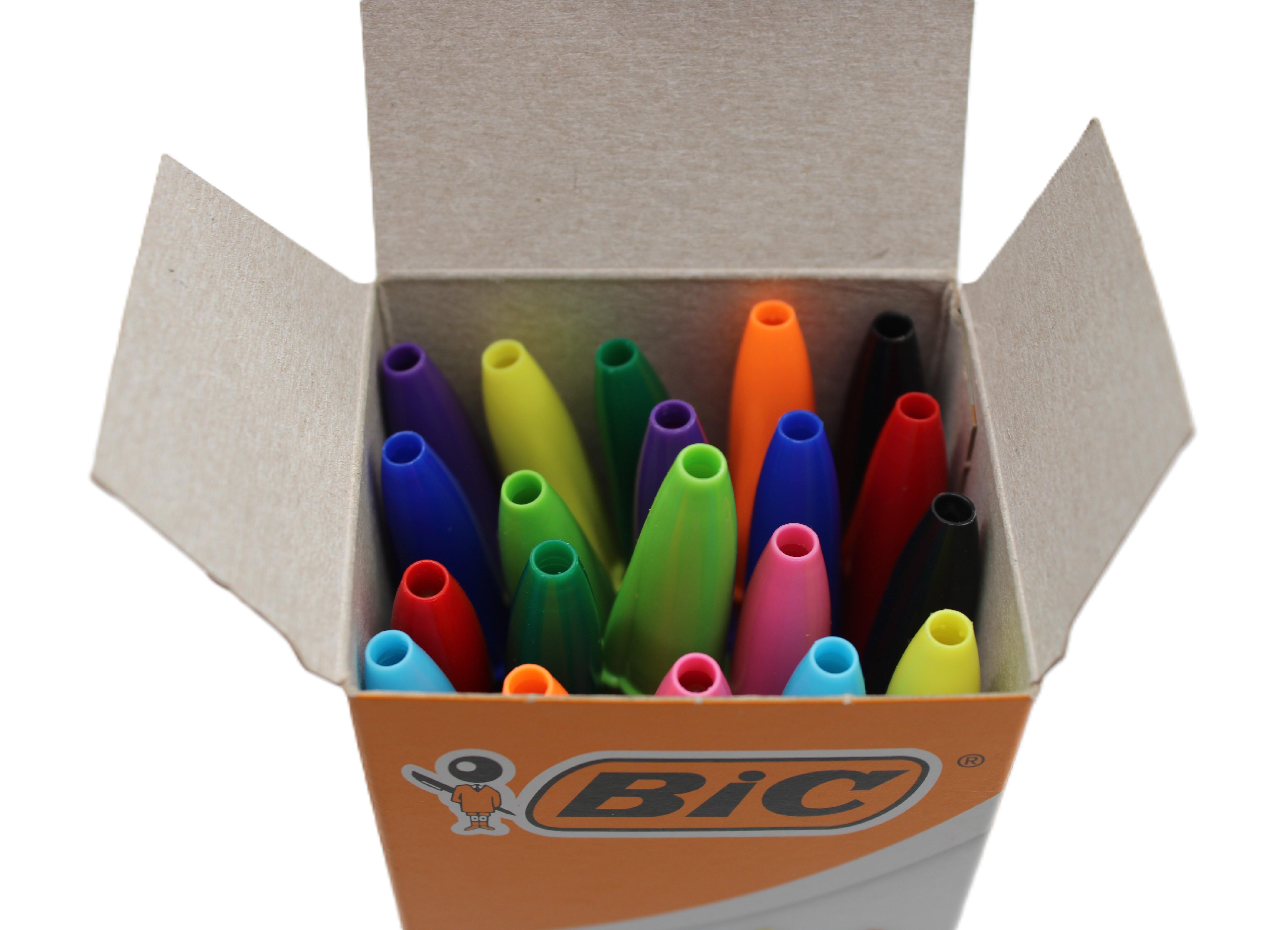 Penna Bic cristal multicolor confezione da 20