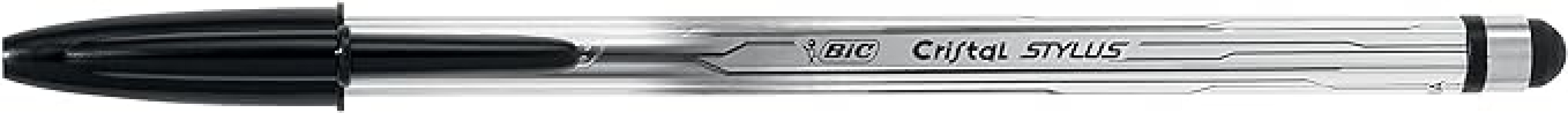 Penna sfera Bic Cristal Stylus Tablet Touch Screens blister 2 penne Blu/Nero