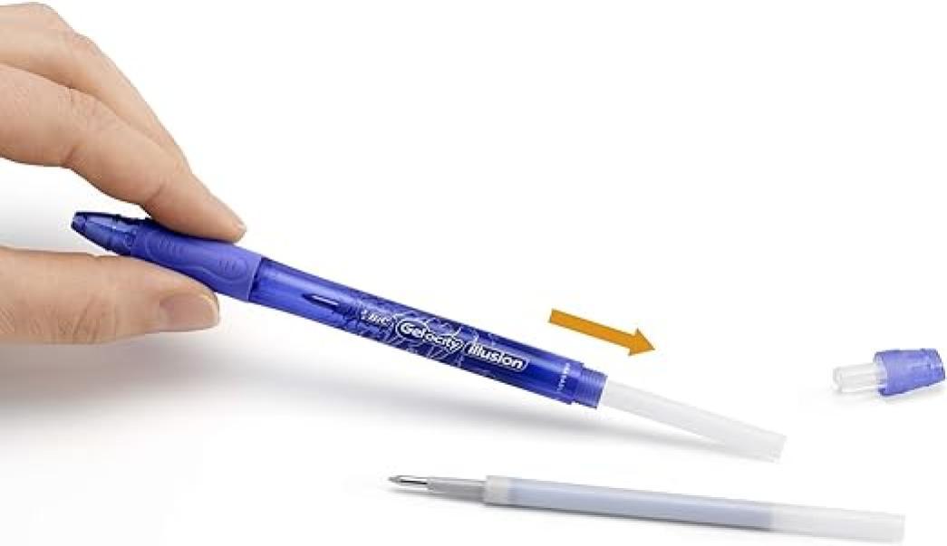 Ricarica Penna gel Bic Gelocity Illusion rossa punta 0.7mm scatola da 12