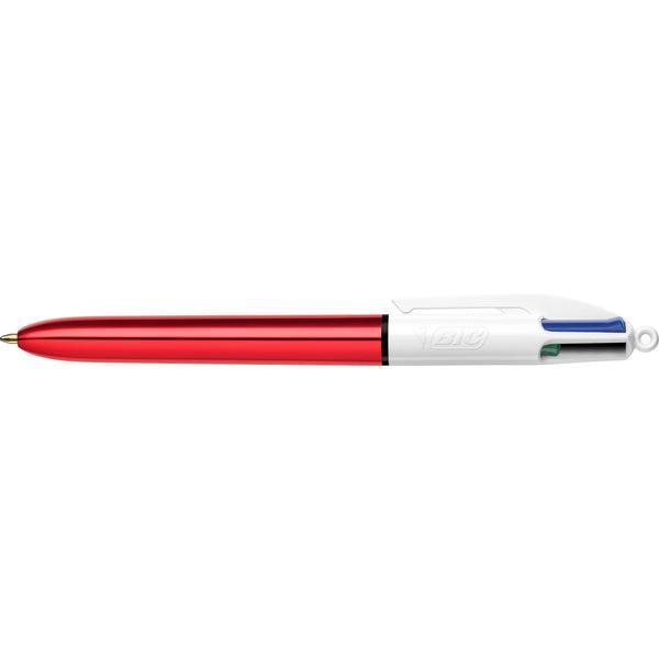 Penna a sfera Bic 4 colori Shine 1mm confezione da 12