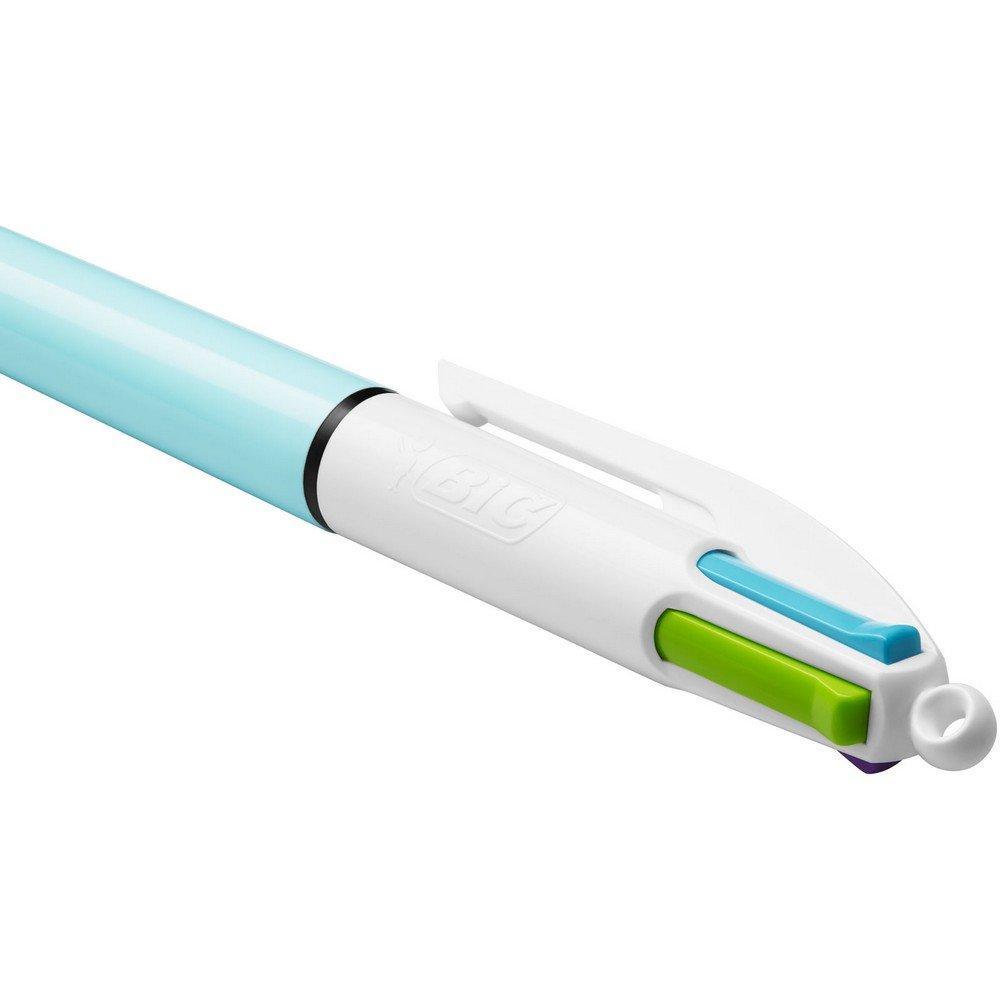 Penna a sfera Bic 4 colori Fun 1mm confezione da 12