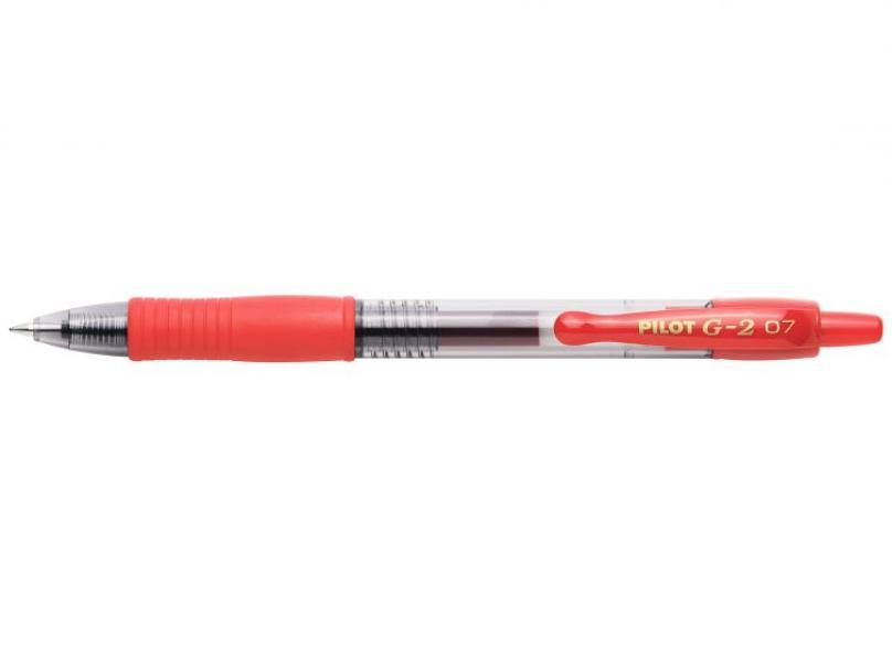 Penna a sfera Pilot G-2 rossa 0.7mm confezione da 12