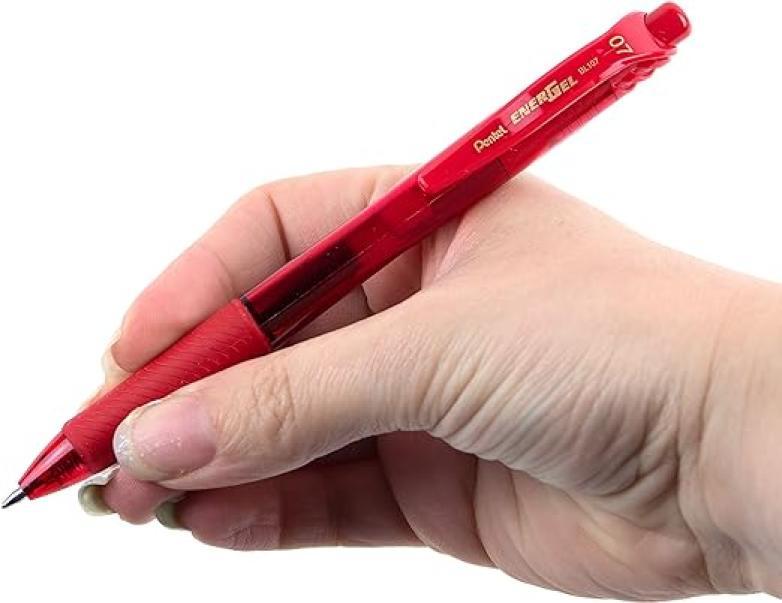 Penna a scatto Pentel Energel X BL107 Rosso 0.7mm confezione da 12