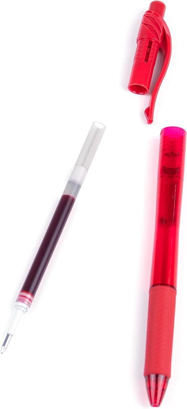 Penna a scatto Pentel Energel X BL107 Rosso 0.7mm confezione da 12
