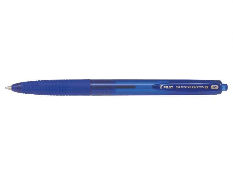 Penna a sfera Pilot blu super grip-G M 1.0mm confezione da 12