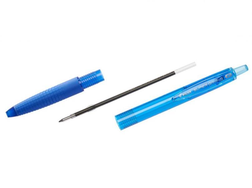 Penna a sfera Pilot blu super grip-G M 1.0mm confezione da 12
