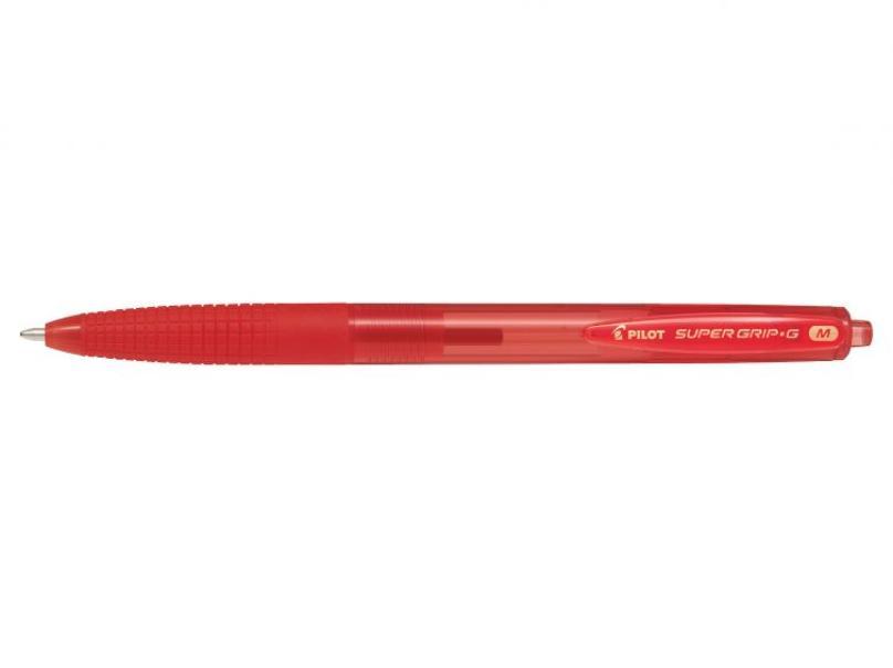 Penna a sfera Pilot rossa super grip-G M 1.0mm confezione da 12