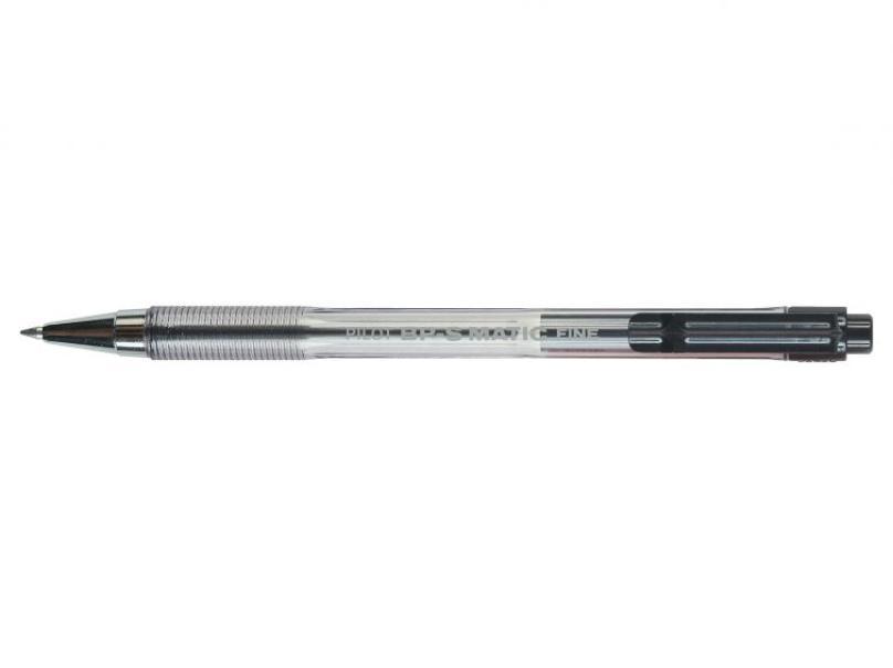 Penna a sfera Pilot nera BP-S matic F 0.7 confezione da 12