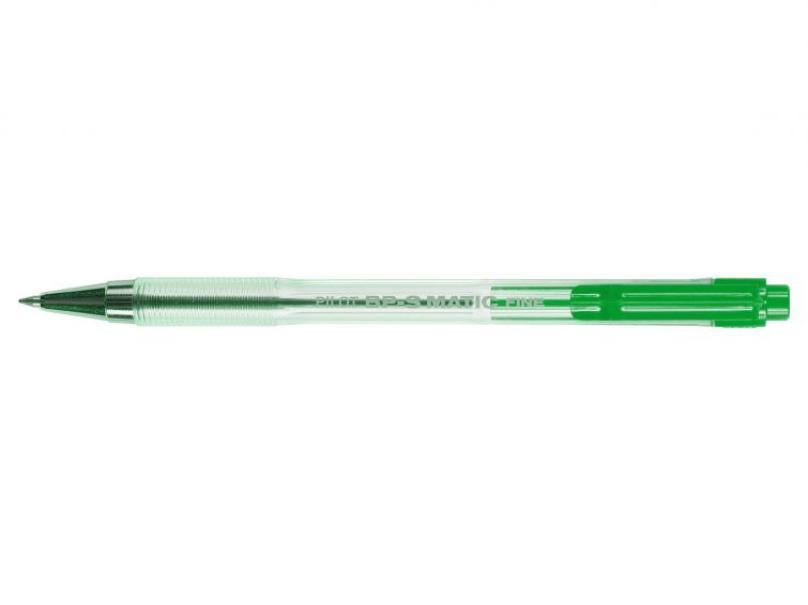 Penna a sfera Pilot verde BP-S matic F 0.7 confezione da 12