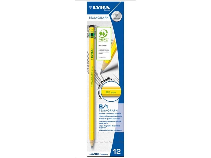 Matita Lyra temagraph B1 soft confezione da 12