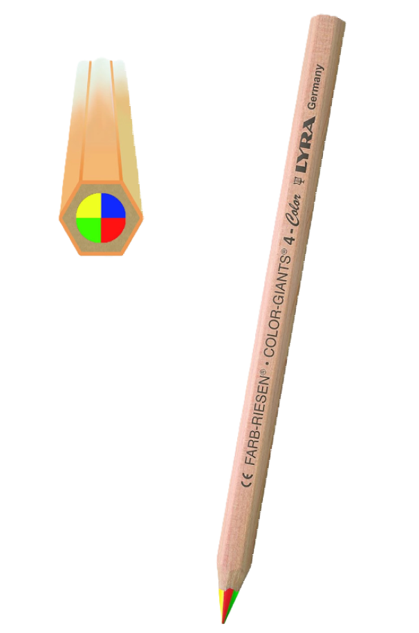Pastelli Lyra color giants 4 colori confezione da 36