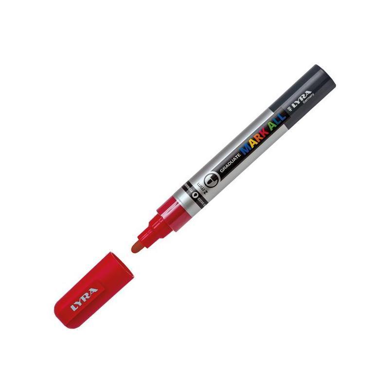 Marcatore Lyra mark all 2mm rosso confezione da 6